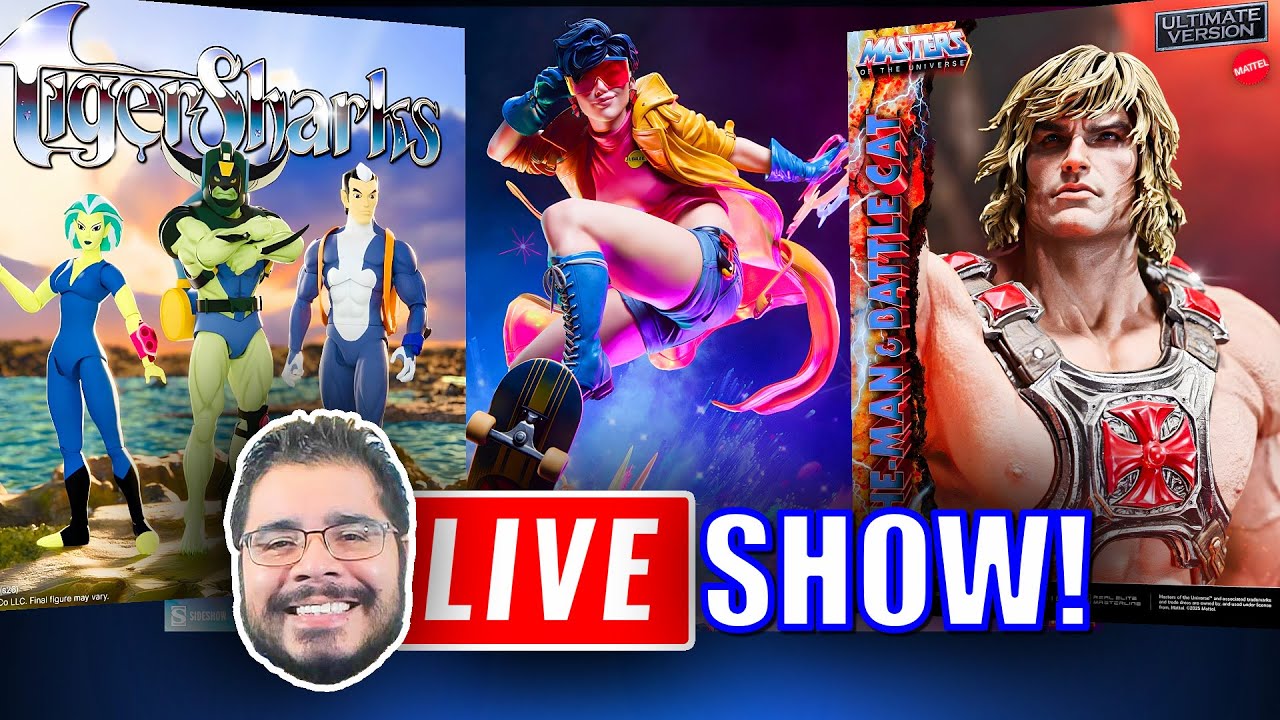 🔴Sideshow Jubilee, Prime1 He-Man, Super7 Tigersharks & More!!!