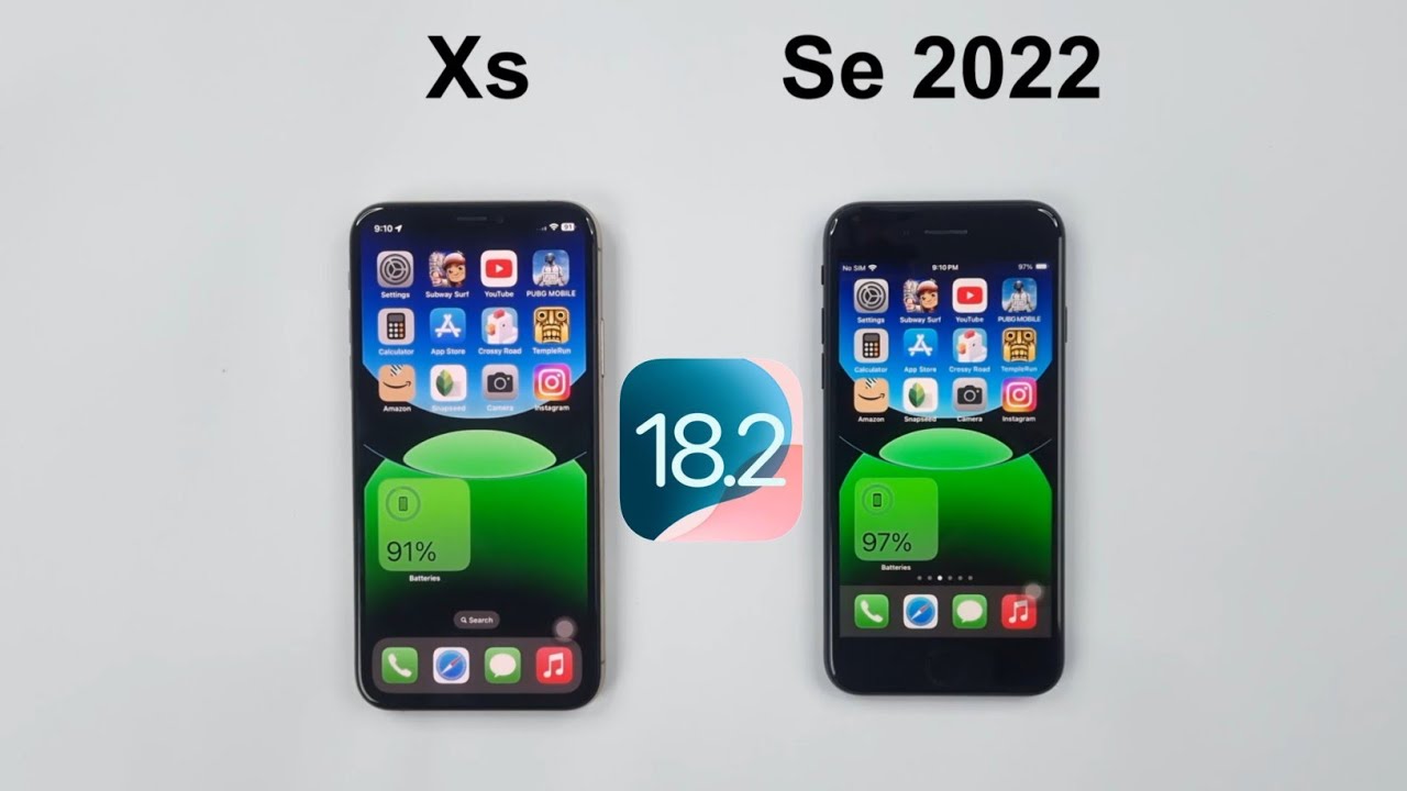 iOS 18.2 SPEED TEST - iPhone XS vs iPhone SE 2022