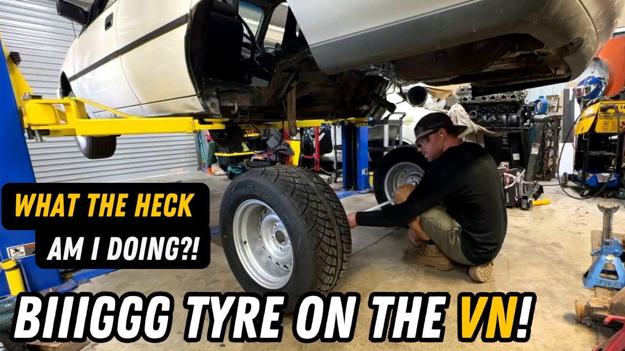 CHEAPEST way to TUB my $600 BT1 VN COMMODORE. BIG tyre incoming,  fabricating everything myself!