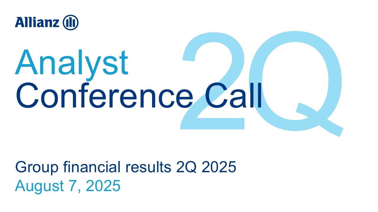 Allianz Financial Results 2Q 2025: Analyst Call