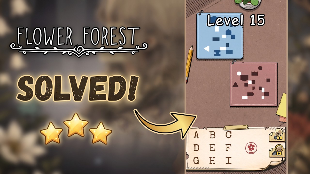 🌸 Flower Forest - Word Puzzle | Level 15 Walkthrough & Solution [iOS/Android] 🧠