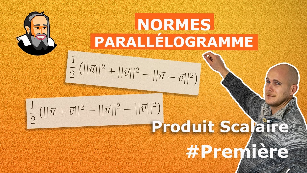 Calculer un PRODUIT SCALAIRE avec les NORMES dans un PARALLÉLOGRAMME - Première exercice corrigé