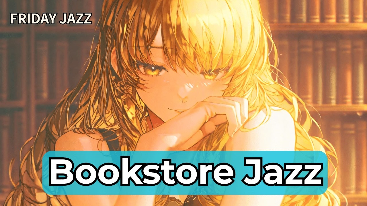 [FRIDAY JAZZ] Late Night Bookstore Jazz 🌙 Calm Piano & Cozy Jazz for Deep Focus / Sleep