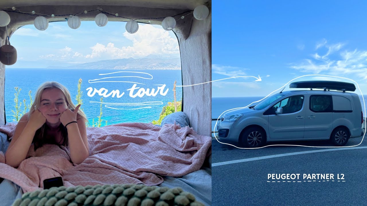 VAN TOUR | cozy Peugeot Partner conversion (4 week build on a budget)
