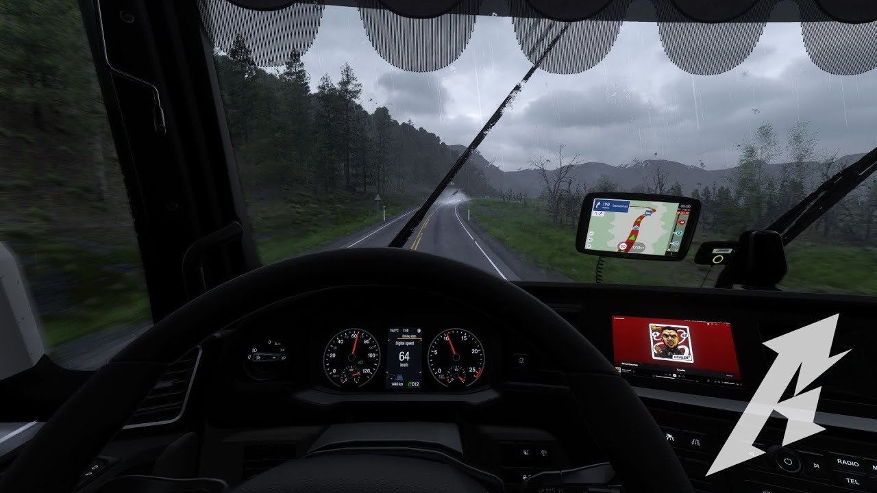 🌧️ ETS2 | PNG NorthExperience Preview + PNG Rain Addon | Nordic Horizons | Rainy Weather Drive 🌧️🚛