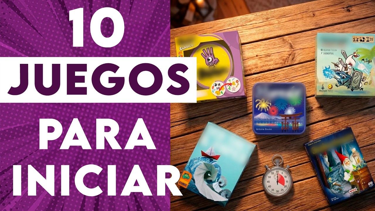 10 Increíbles JUEGOS DE MESA ligeros (Fillers)