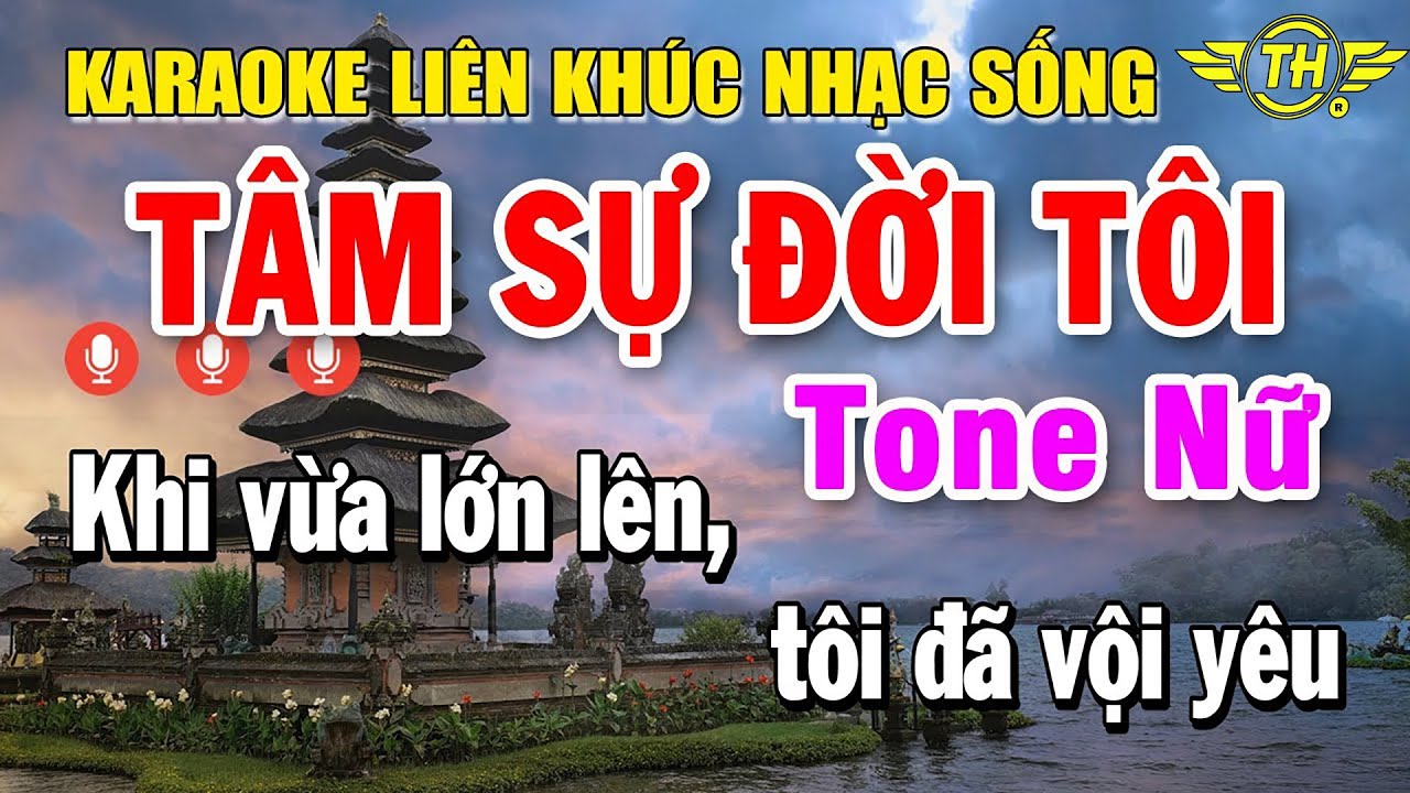 Karaoke Liên Khúc Nhạc Vàng Tone Nữ Dễ Hát | Tuyển Chọn Nhạc Trữ Tình - Tâm Sự Đời Tôi