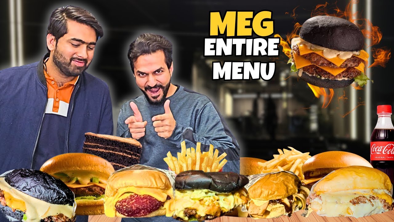 I ordered Every Beef Burger At MEG!-Worst To Best Rated❤️ 