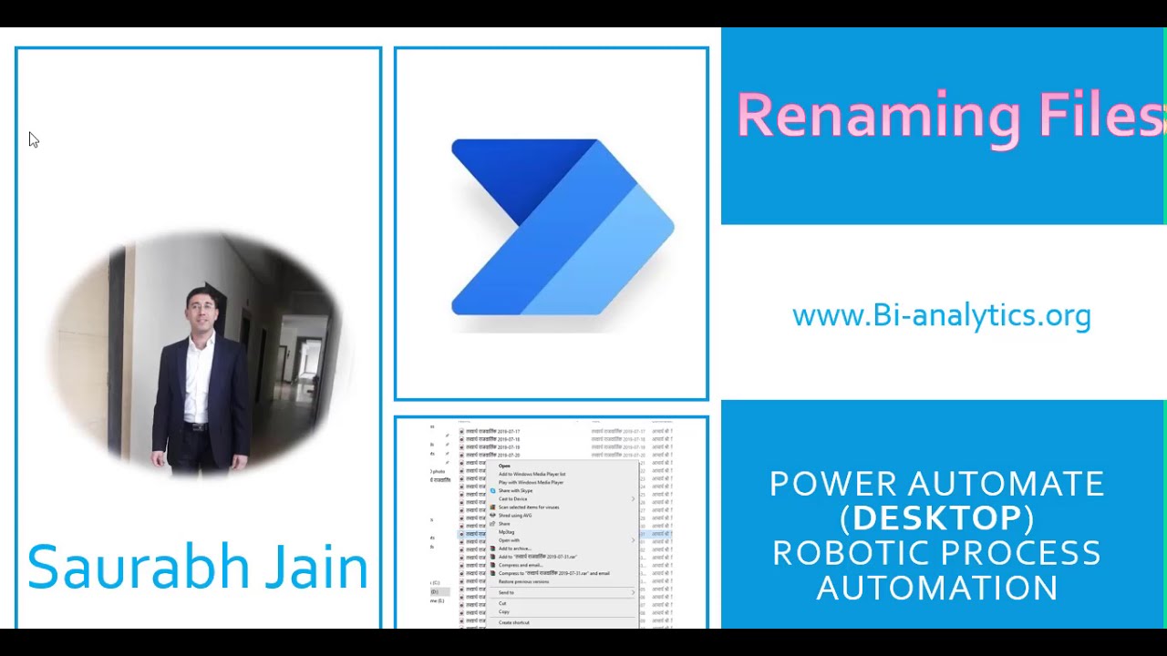 Rename Files in Power automate desktop by reading names from excel worksheet