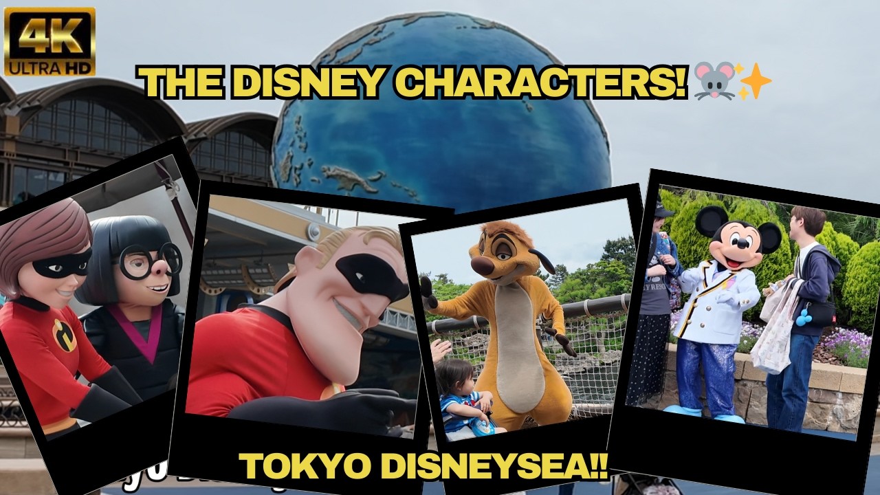 Meet the Disney Characters at Tokyo DisneySea 🏰✨ | Magical Moments✨
