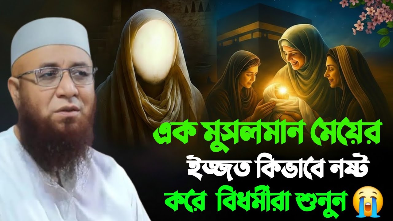 এক মুসলমান মেয়ের ইজ্জত কীভাবে নষ্ট করে  বিধর্মীরা শুনুন😭😭  Nazrul Islam Kasemi waz 2026 মুফতি নজরুল