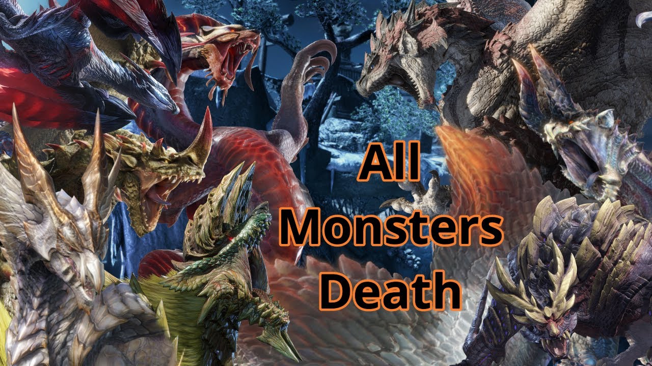 All monster death animations (Monster Hunter Rise Sunbreak) (1k sub special)