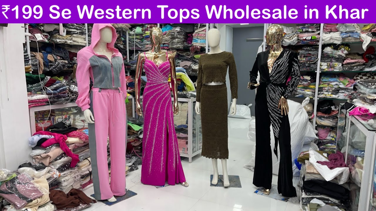 Designer Western Tops Wholesale In old khar Market | Mumbai Western Tops Market |