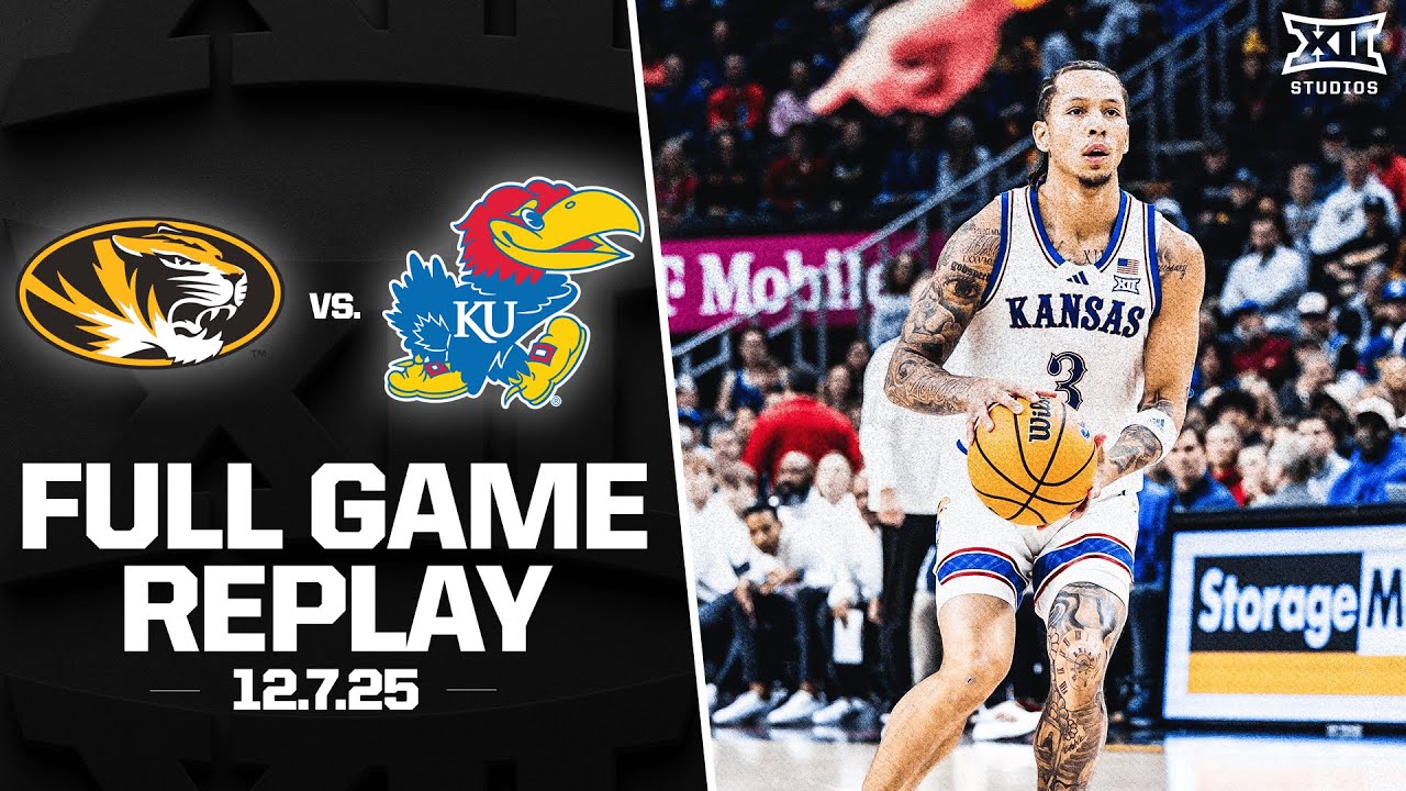 Missouri vs. Kansas Full Game Replay (12.7.25) | 2025-26 Big 12 Men's Basketball