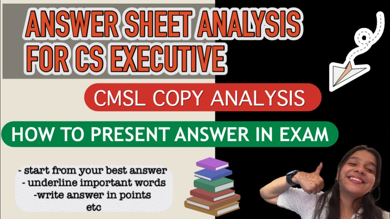Answer sheet analysis for cs executive of dec 24 | CMSL copy  analysis 📖