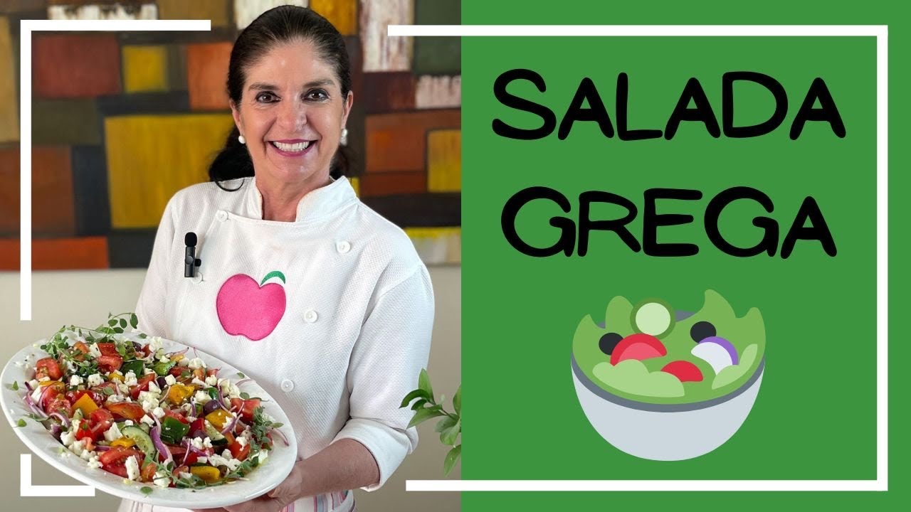 Como fazer a famosa SALADA GREGA! Receita fácil, prática e deliciosa / Lilian Chef