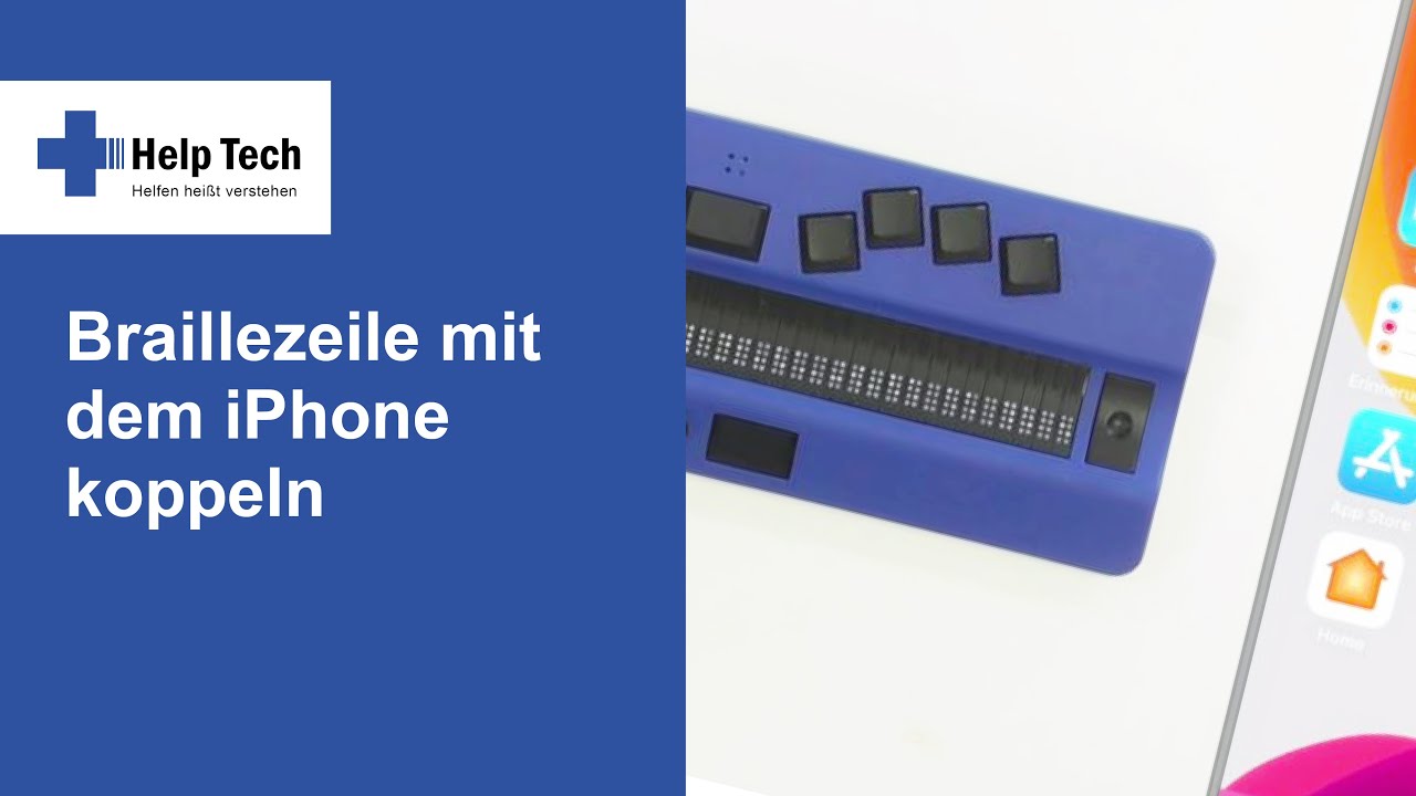 Braillezeile mit dem iPhone verbinden