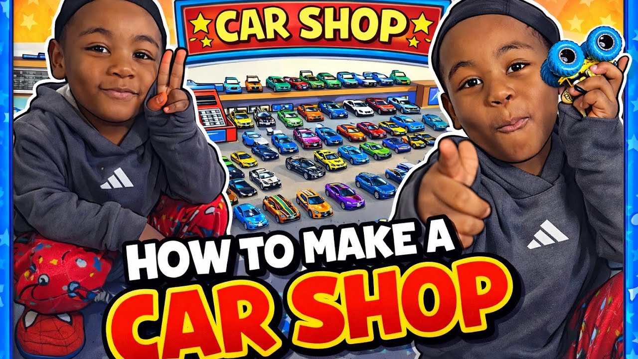 My 4-Year-Old Built a CAR SHOP! 😱🚘 (Toy Cars Everywhere)