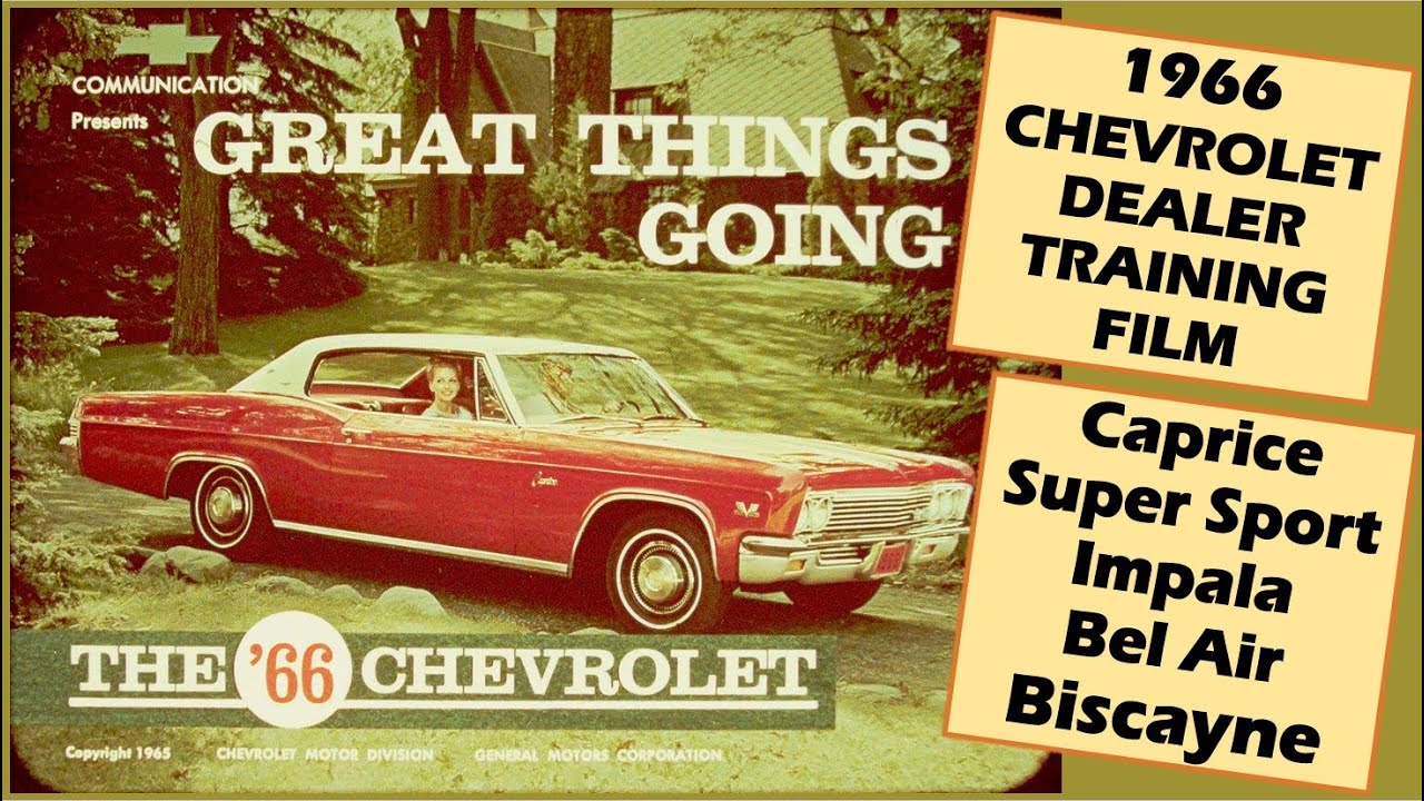 1966 Caprice, Impala, Super Sport, Bel Air, & Biscayne- Chevrolet Dealer Sales Training Film 396 427