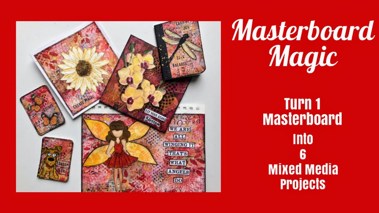 Mixed Media Art Journal Tutorial- Using a Masterboard