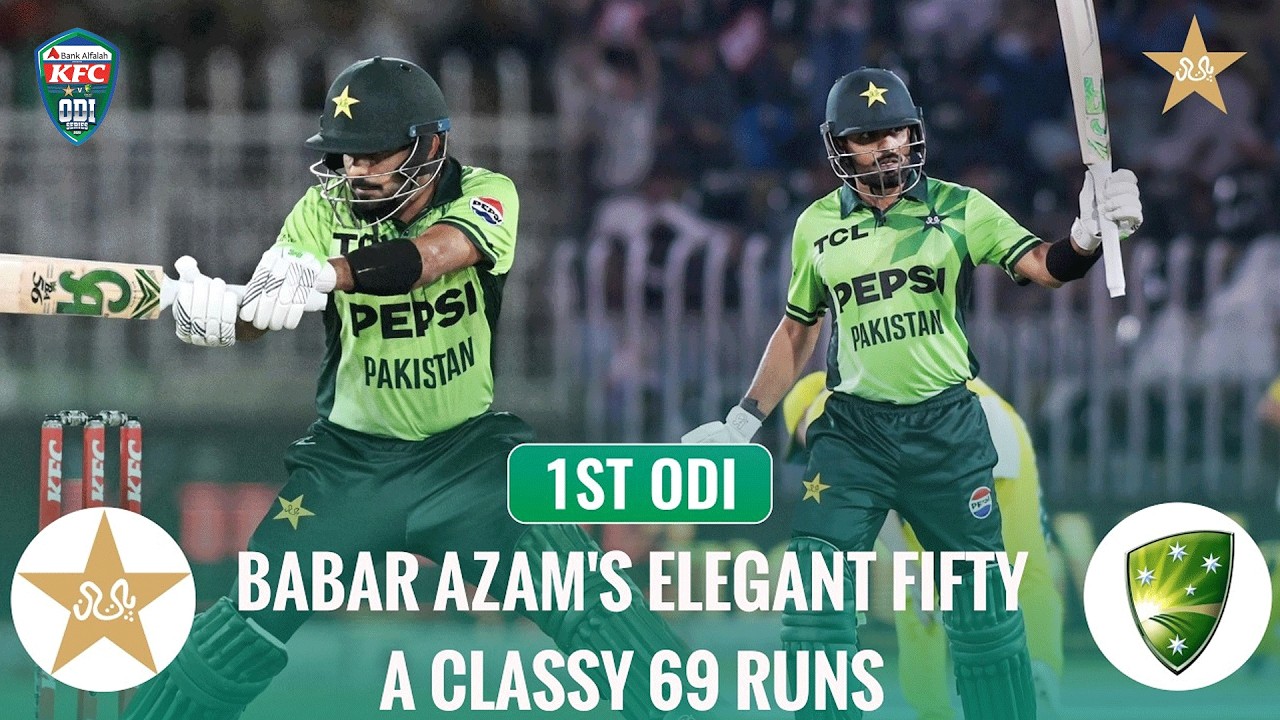 Babar Azam's Quality 69 | Pure Class🏏| Pakistan vs Australia | Match 01 | ODI Series 2026 | MZE1K