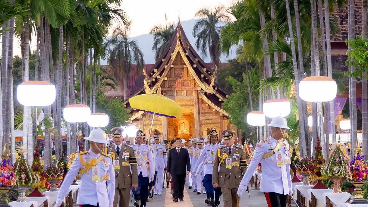 พระบาทสมเด็จพระเจ้าอยู่หัว เสด็จ ฯ วัดพระสิงห์ และวัดเจดีย์หลวง จังหวัดเชียงใหม่ [5ม.ค.68]