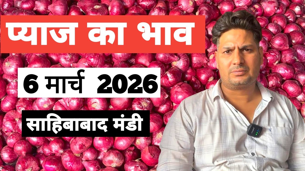 6 March 2026 🧅प्याज़ का भाव साहिबाबाद मंडी ।। Today Onion Rate in Sahibabad Mandi || Bharat ke Bazar