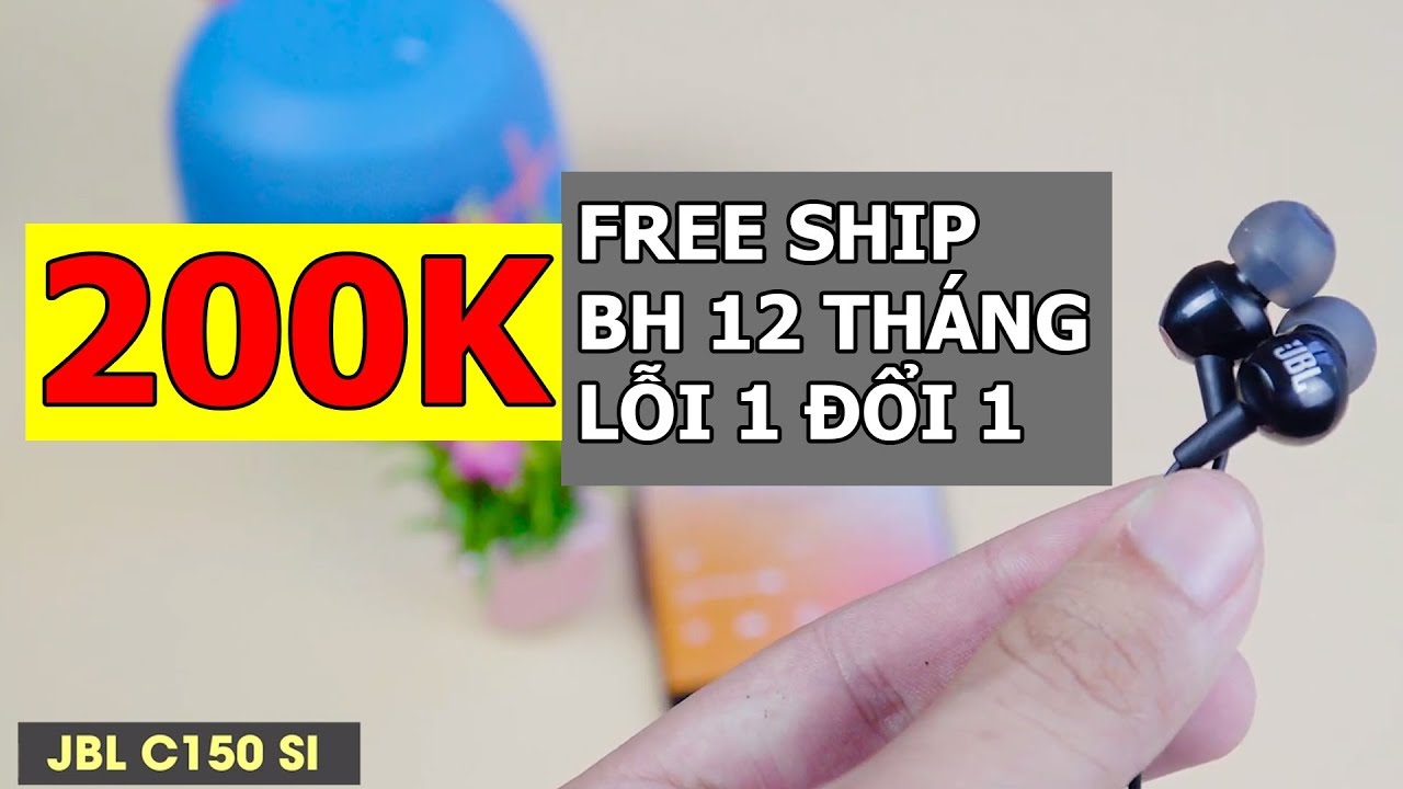 SIÊU PHẨM tai nghe SIÊU HAY JBL C150SI: 200k Free Ship, BH 12 tháng, Lỗi 1 đổi 1 |  XOĂN  SALE