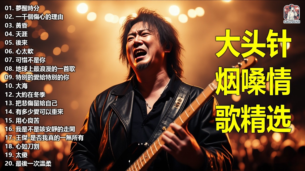 大頭針【大头针 · 烟嗓情歌精选】 💔 那些年听哭过的歌｜烟嗓情歌精选翻唱🔥#夢醒時分#一千個傷心的理由#黃昏#天涯#後來#心太軟#可惜不是你#地球上最浪漫的一首歌#特別的愛給特別的你