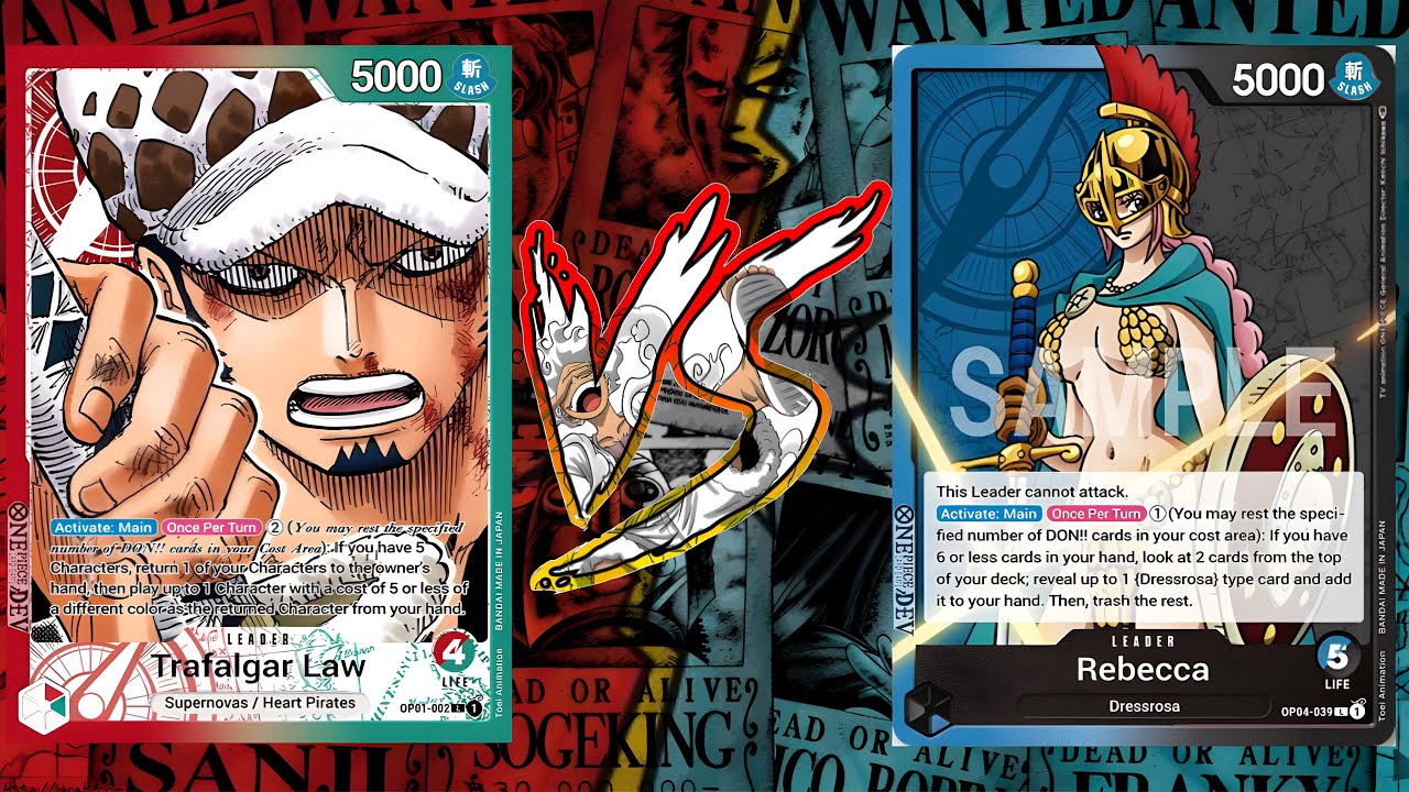 Law Vs Rebecca | One Piece Tcg | OP04 Gameplay