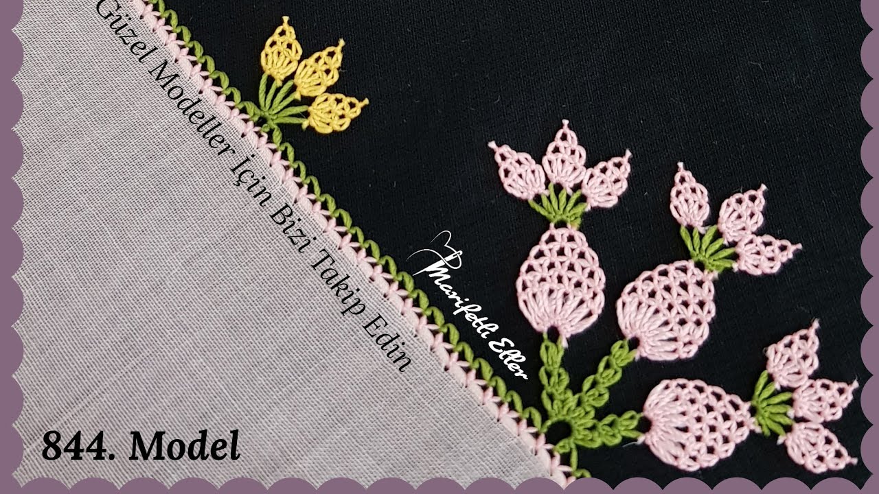 Büyüleyici Güzelliği Olan Harika Bir İğne Oyası Modeli Yapılışı | 844. Model