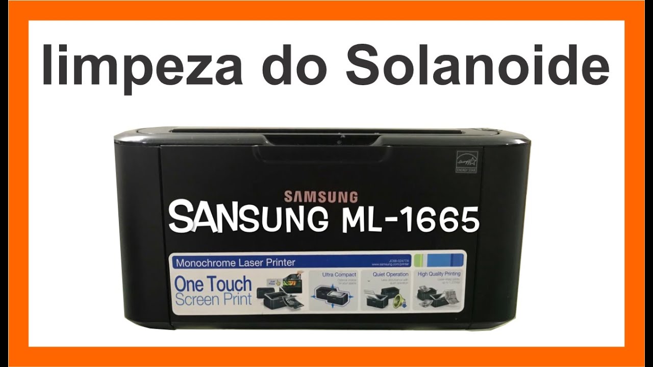 Limpeza do Solenoide da Impressora Samsung ML-1665