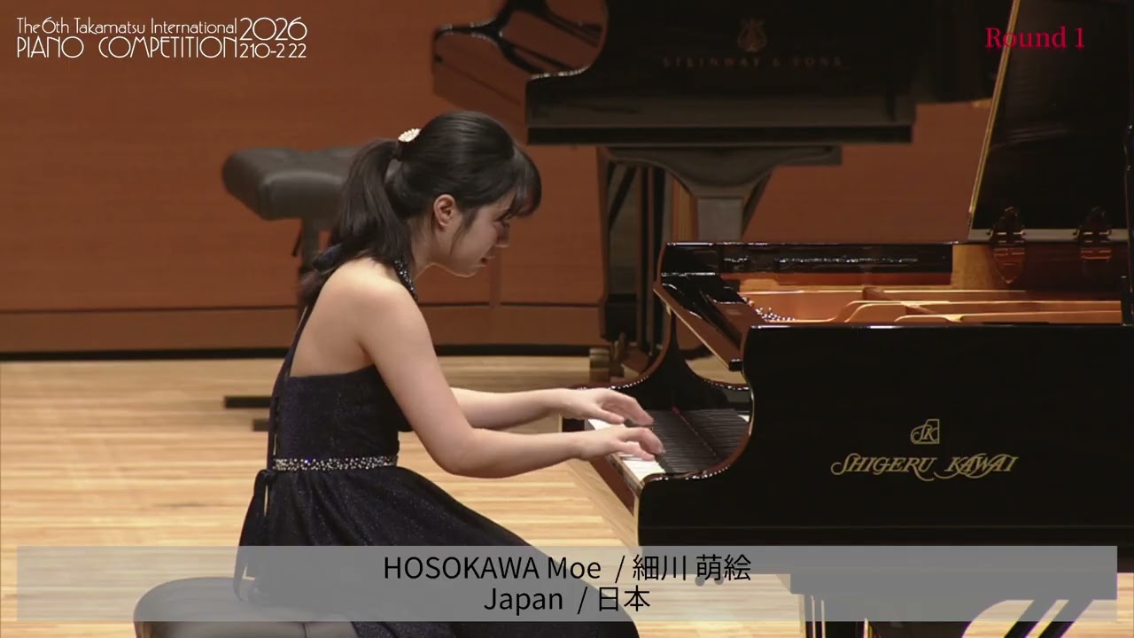 Round 1 of the 6th Takamatsu International Piano Competition.(Moe HOSOKAWA / Japan)9
