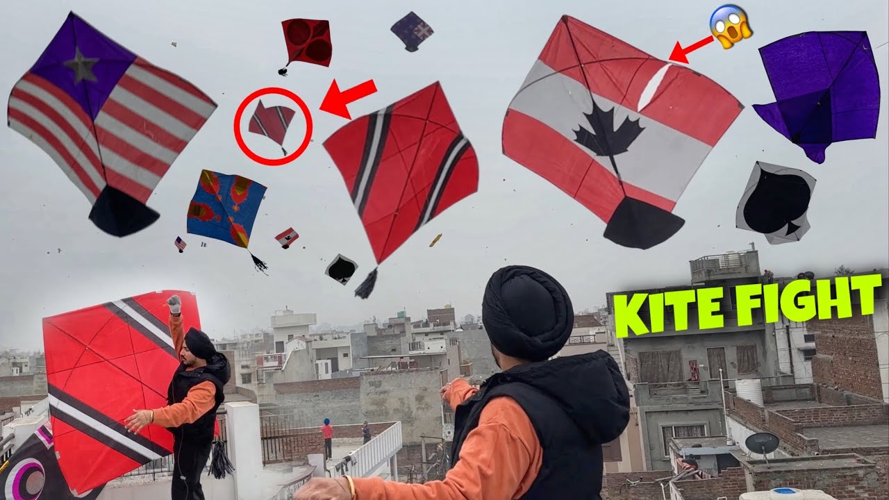 Flying Kites On SUNDAY 😱 Kite Fight , Patangbaazi