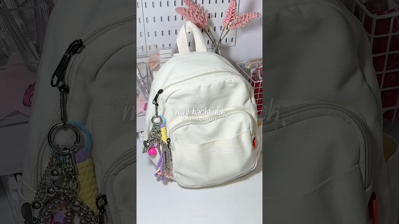 what&rsquo;s in my mini backpack?!⋆˙⟡ [ 🔗 on bio no 16 ] #backpack