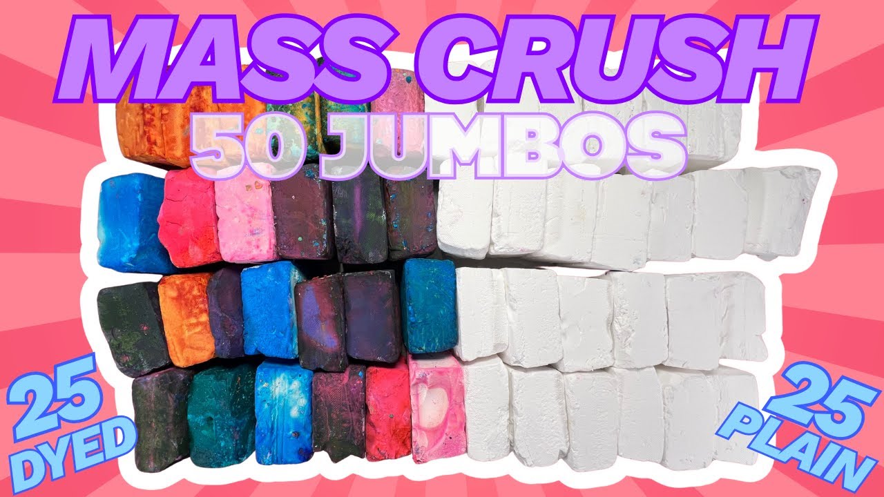 MASS CRUSH | 50 BLOCKS | DYED & FRESH JUMBO GYM CHALK BLOCKS