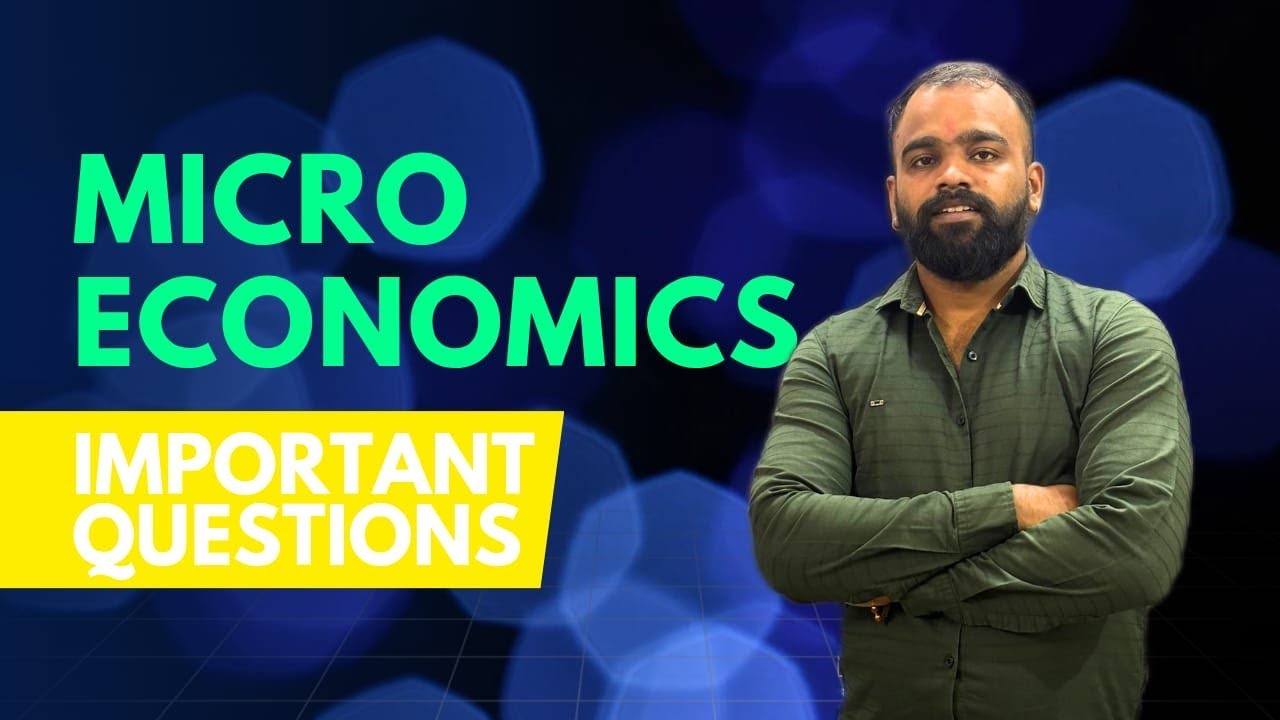 MICRO ECONOMIC | IMPORTANT QUESTION