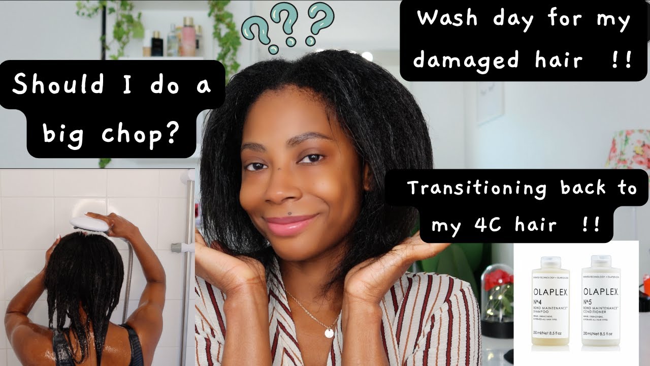 EASIEST WASH DAY ROUTINE FOR TRANSITIONING 4C RELAXED HAIR | NATURAL HAIR