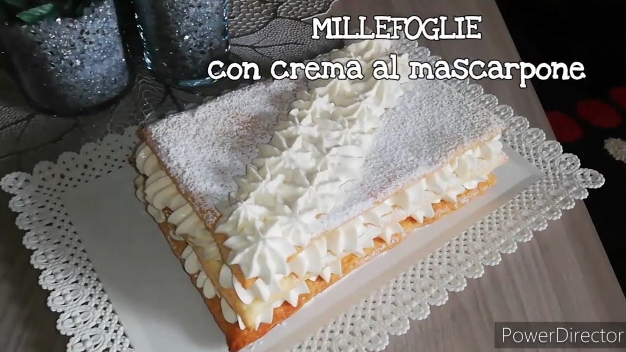 Millefoglie con crema al mascarpone