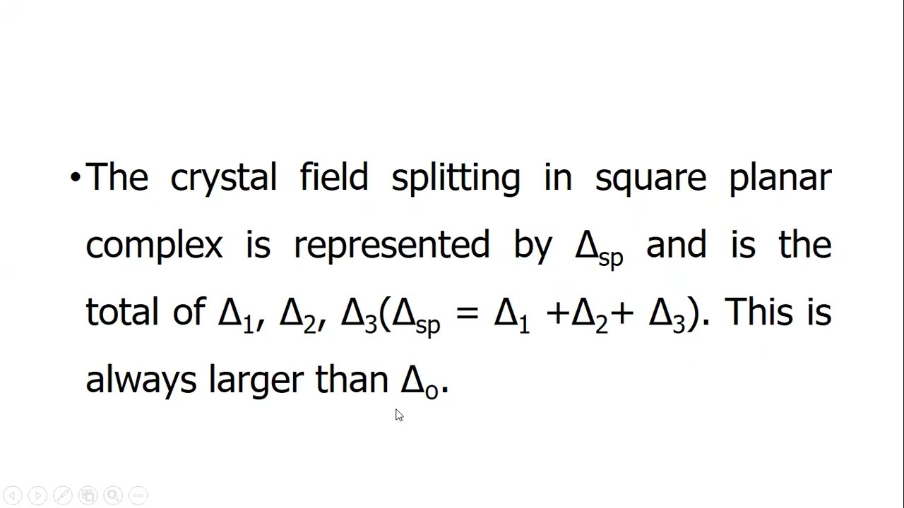 CFT applied to tetragonal distorted octahedral and square planar complexes
