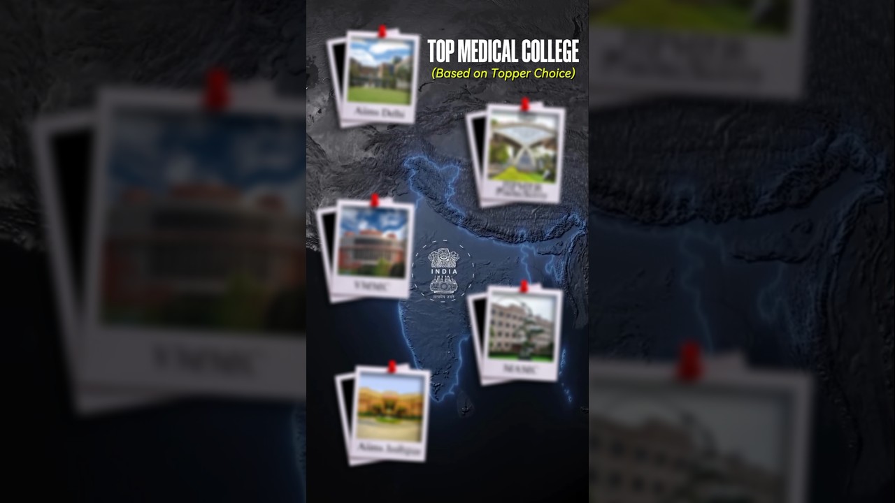 Top 5 Medical colleges which toppers choose 🔥‼️ #neet #aiims #mamc #vmmc #aiimsdelhi #mbbs #vaibhav