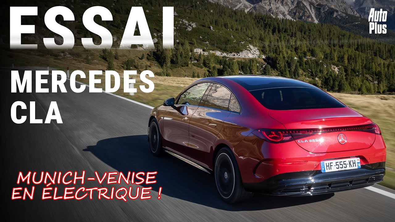 Essai nouveau Mercedes CLA (2025) : on a tenté un road-trip Munich-Venise de 600 km sans recharger !