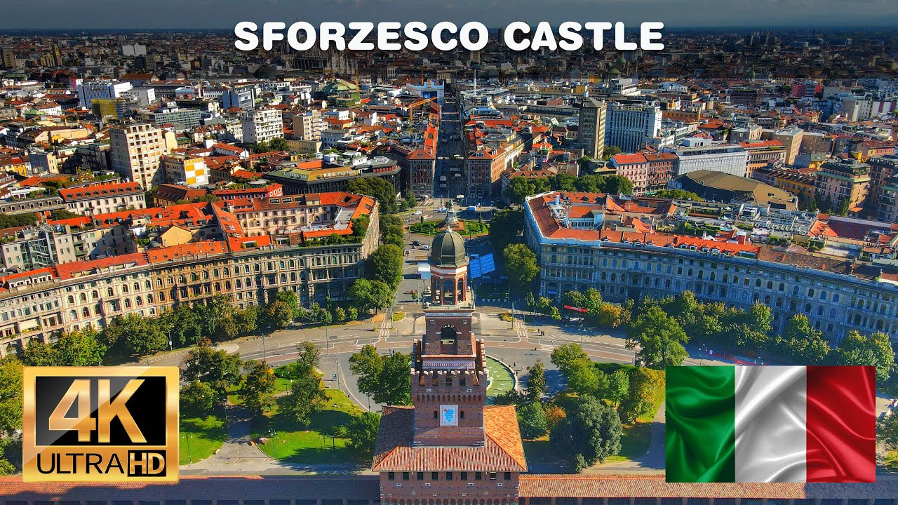 🇮🇹 Sforzesco Castle by drone (4K 60fps UHD)
