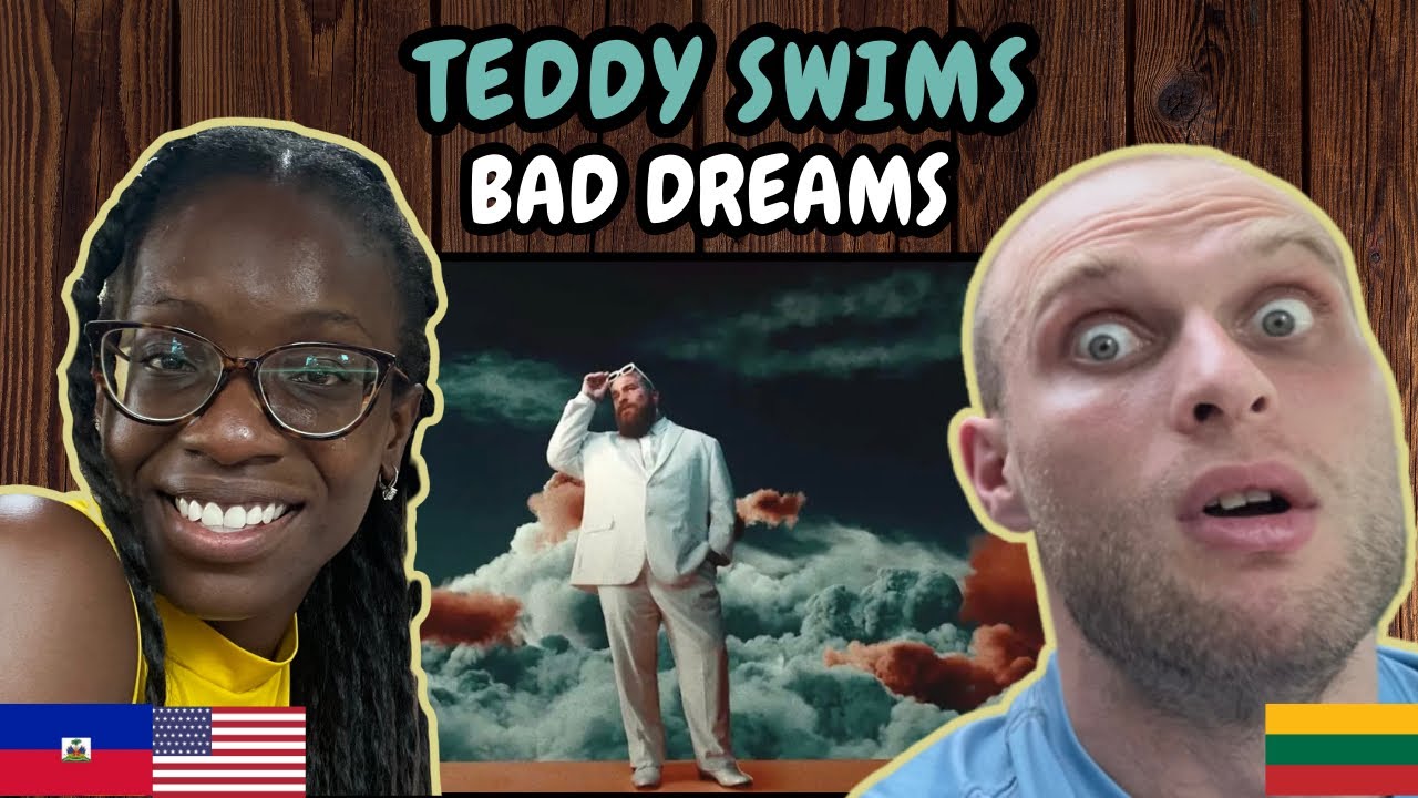 РЕАКЦИЯ НА ПЕСНЮ Teddy Swims «Bad Dreams» (музыкальный клип) | ВПЕРВЫЕ СЛЫШУ BAD DREAMS