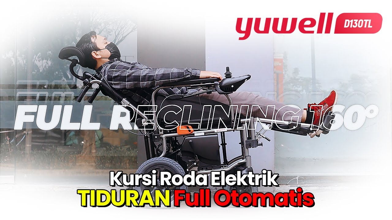 Kursi Roda Elektrik TIDURAN Full Otomatis Yuwell D130TL Hadiah Buat Orang Tua