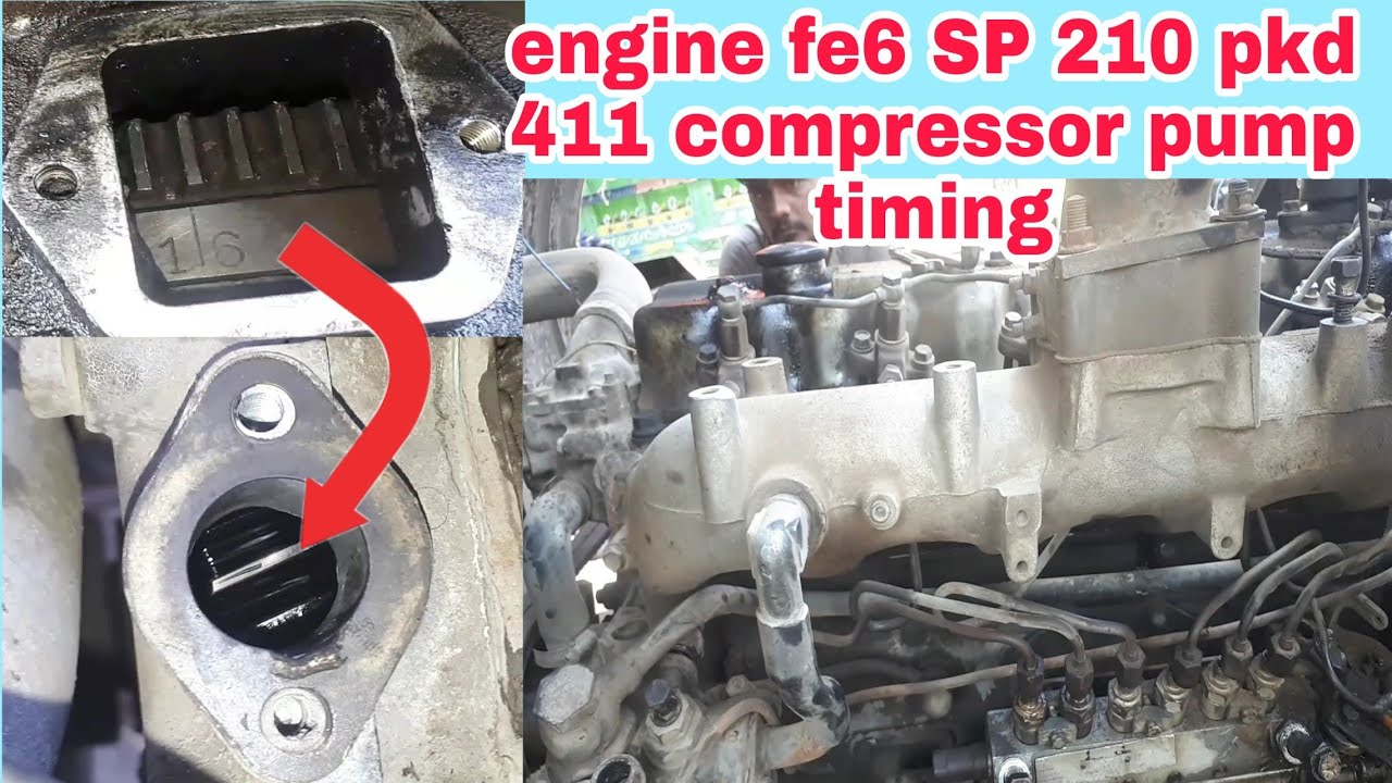 compressor pump timing||Nissan engine FE6 SP 210 tkd 411