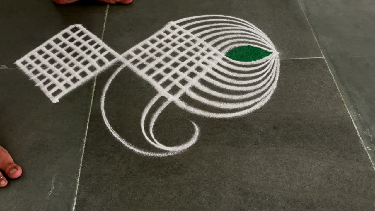 Easy thaipoosam padikolam designs| Simple muggulu designs| easy rangoli designs| Beginners kolam