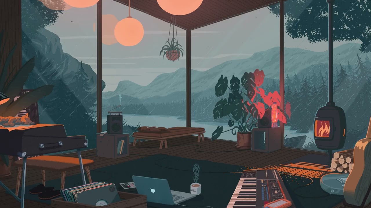 ☕ Warm Melancholy Lofi 🌧️ Cozy Downtempo Chillhop to Relax/Study