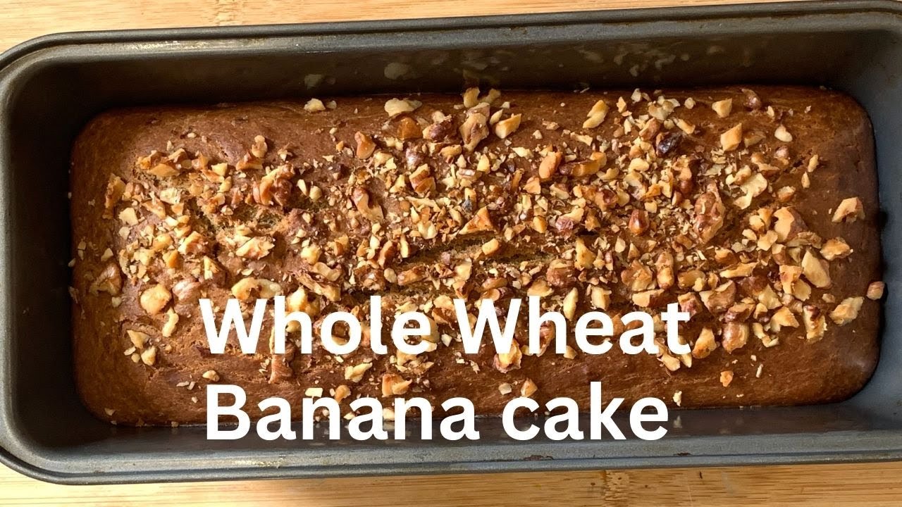 ডিম ছাড়া আটা ও কলার কেক | Atta Banana cake, No Sugar, No egg | wheat banana walnut cake | Atta Cake