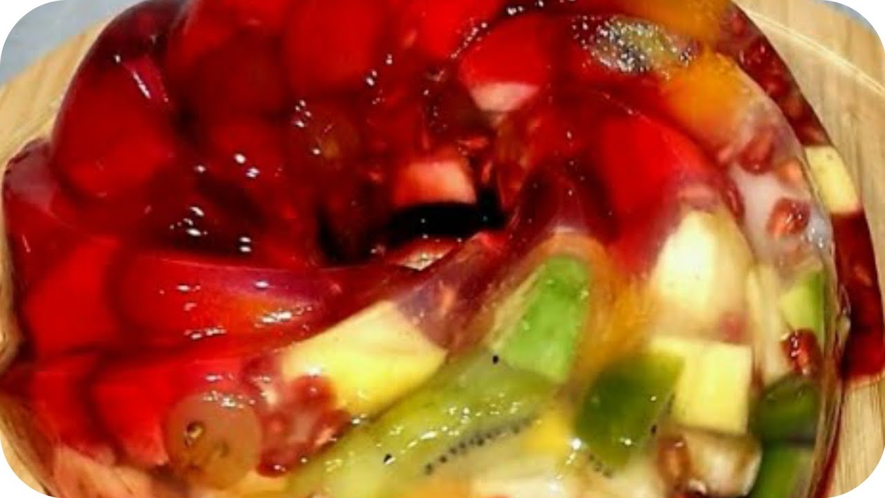 مرآة الفواكه |طارطة بالفواكه |جيلي الفواكه|agar agar  miroir de fruits| pudding recipe